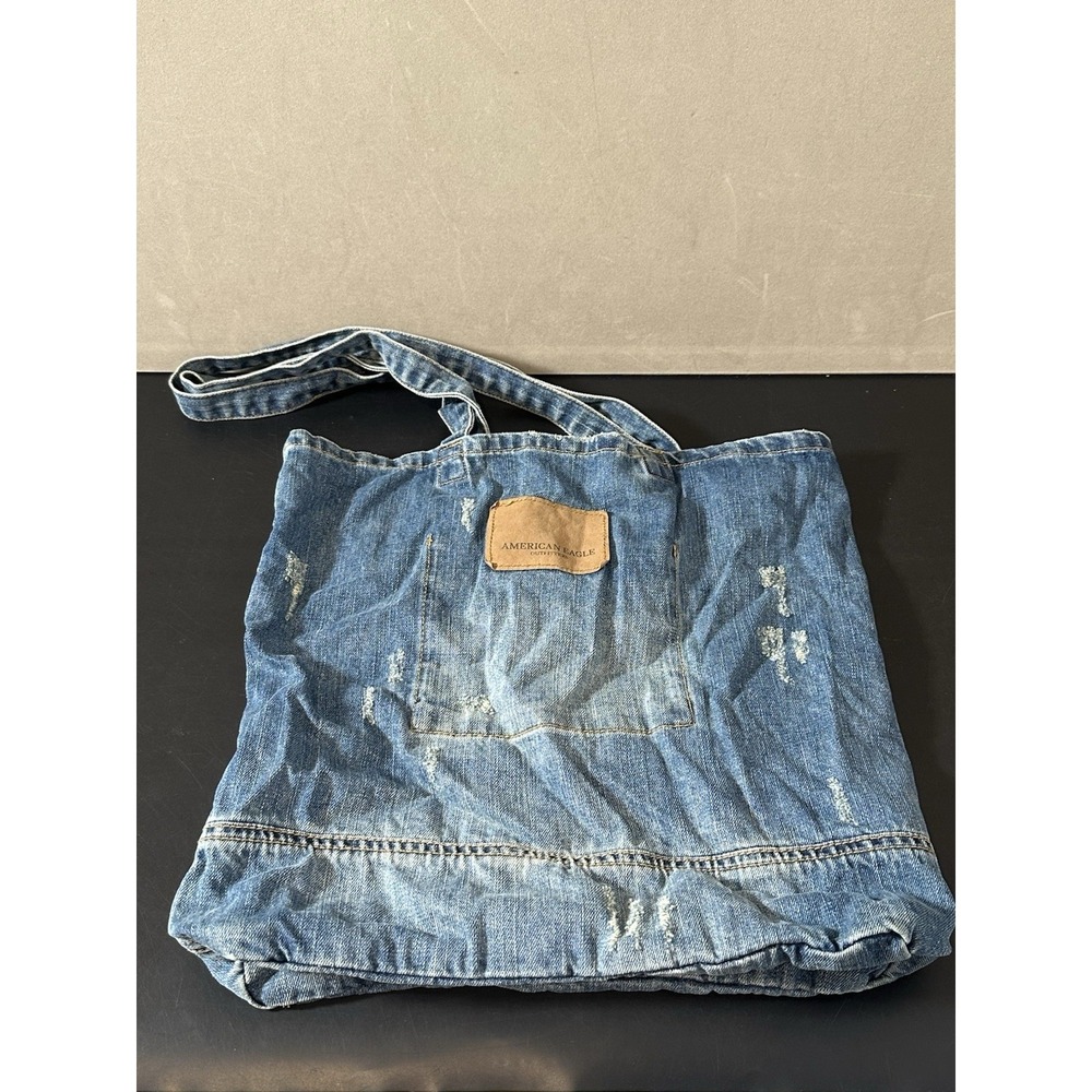vintage american‎ eagle Denim Tote Bag